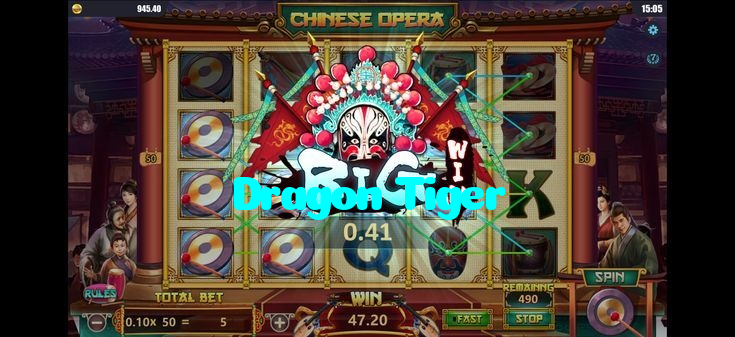 Dragon Tiger casino presented on mobile device in Pakistan with slots and live games